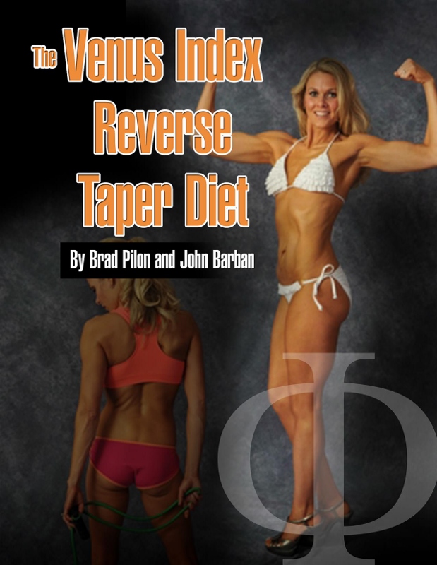 Alisha did so well on her photo shoot that her picture is featured on the cover of the Reverse Taper Diet manual