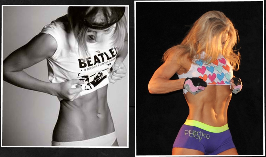 I practiced by copying online fitness model poses